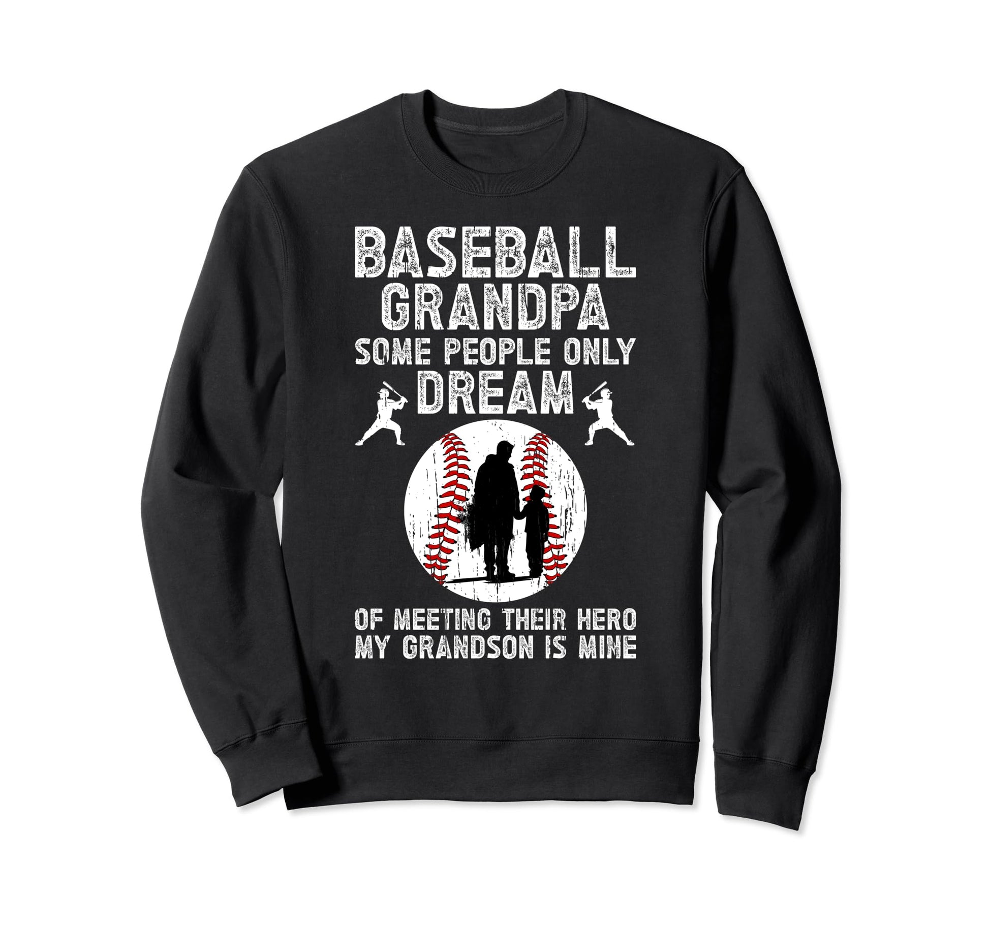 Baseball Grandpa Proud Grandpa Sweatshirt - Minimalist Print for Adults - T-Shirt, Sweatshirt, Hoodie