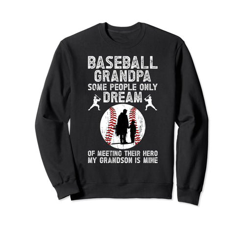 Baseball Grandpa Proud Grandpa Sweatshirt - Minimalist Print for Adults - T-Shirt, Sweatshirt, Hoodie