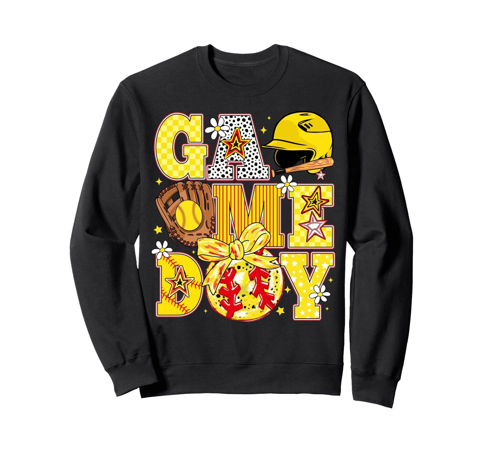 Softball Mama Mom Daughter Game Sweatshirt - Minimalist Print Men Women - T-Shirt, Sweatshirt, Hoodie