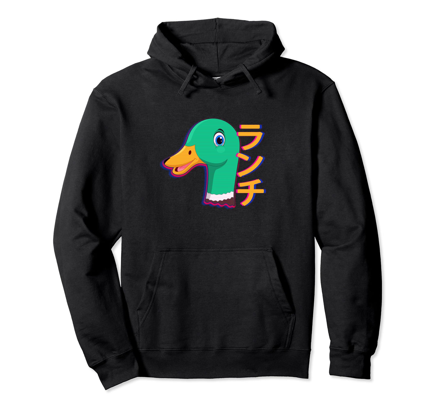 Duck Funny Japanese Vaporwave Aesthetic Hoodie - Unique Graphic Unisex - T-Shirt, Sweatshirt, Hoodie