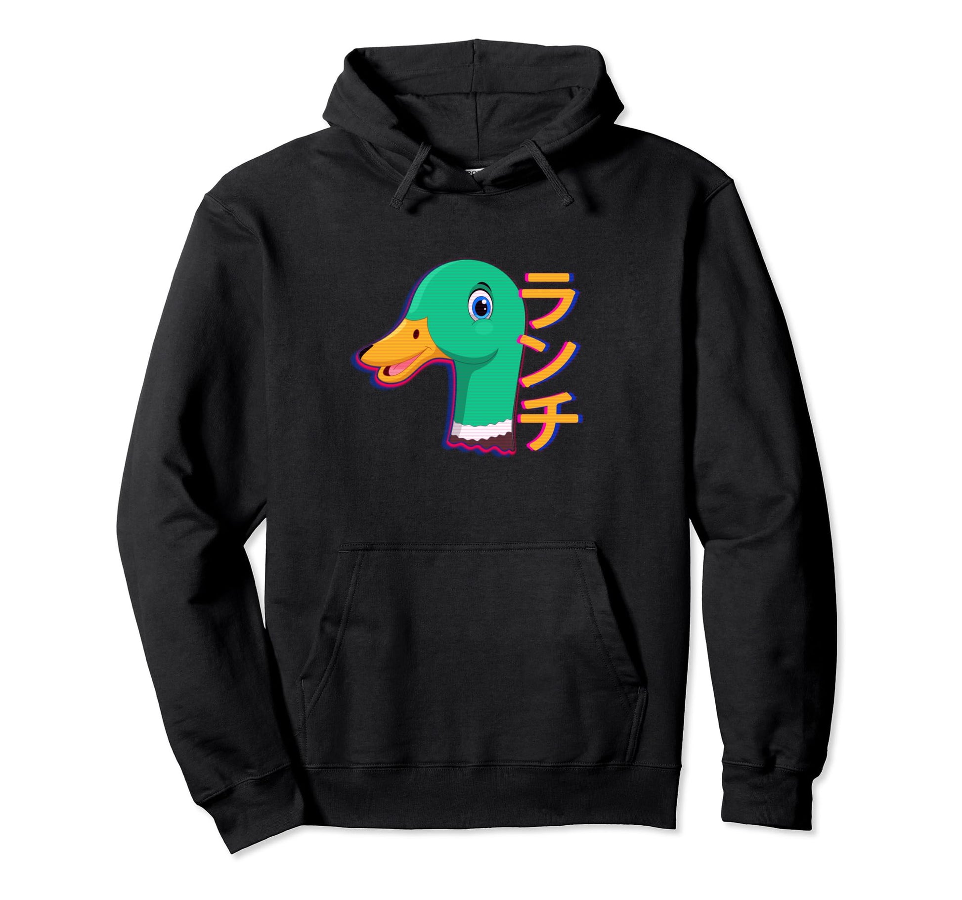 Duck Funny Japanese Vaporwave Aesthetic Hoodie - Unique Graphic Unisex - T-Shirt, Sweatshirt, Hoodie