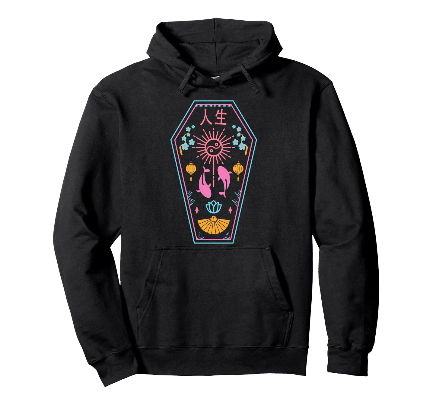 E Aesthetic Pastel Goth Japanese Drippy Hoodie - Unique Graphic for Adults - T-Shirt, Sweatshirt, Hoodie