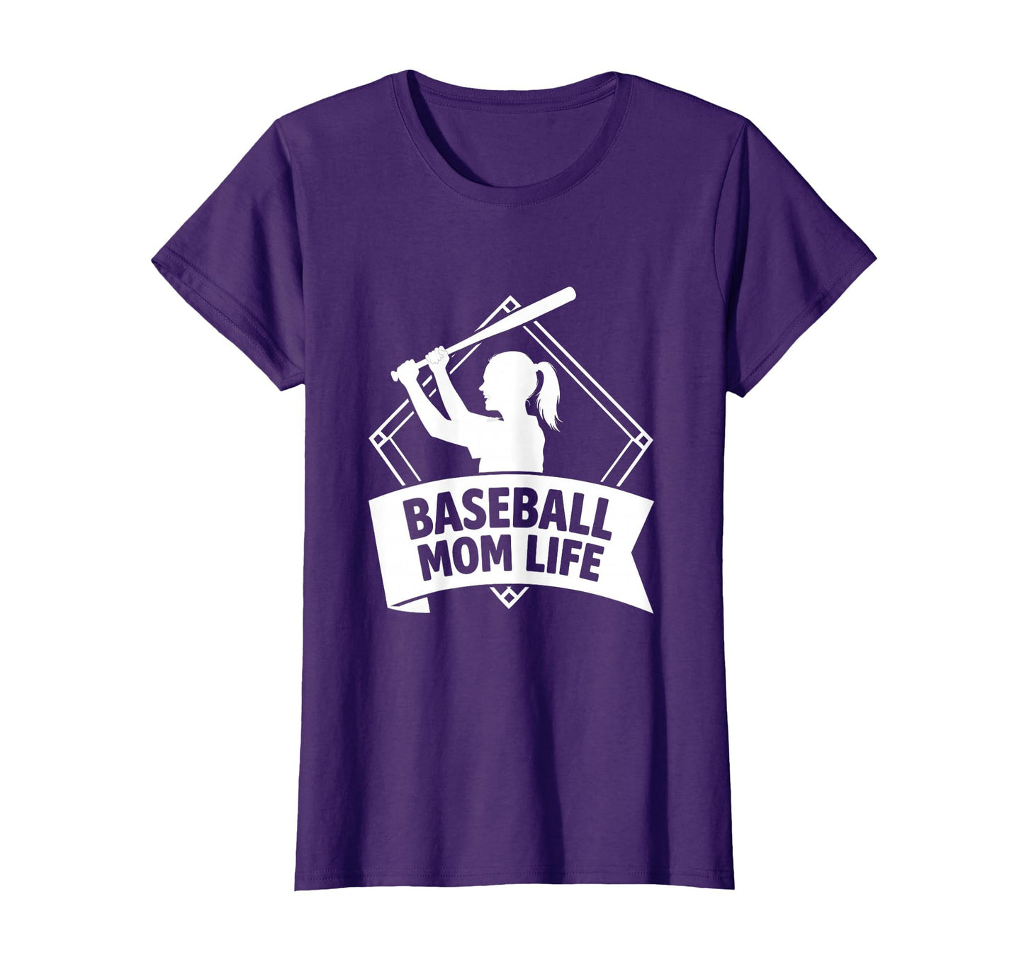 Baseball Mom Life Moms T-Shirt - Unique Graphic Men Women - T-Shirt, Sweatshirt, Hoodie