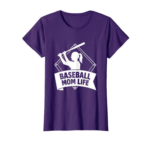 Baseball Mom Life Moms T-Shirt - Unique Graphic Men Women - T-Shirt, Sweatshirt, Hoodie