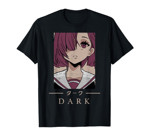 Anime Dark Japanese Art Aesthetic T-Shirt - Aesthetic Graphic Men Women - T-Shirt, Sweatshirt, Hoodie