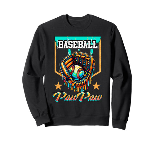 Baseball Drip Baseball Pawpaw Ice Sweatshirt - Unique Graphic Men Women - T-Shirt, Sweatshirt, Hoodie