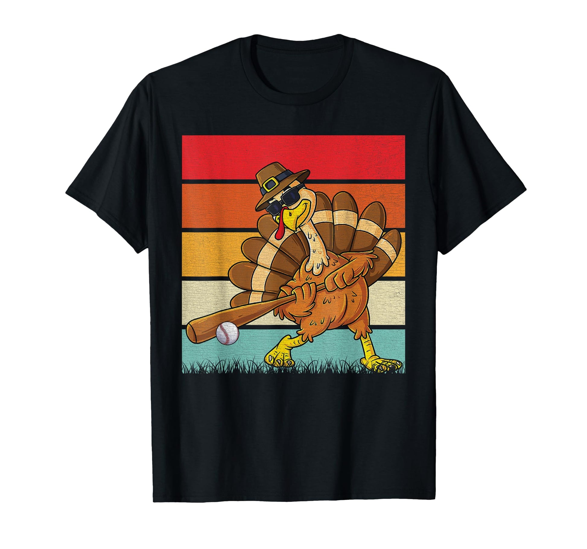 Turkey Baseball Ball Autumn Fall Vibes T-Shirt - Fun Novelty Design Unisex - T-Shirt, Sweatshirt, Hoodie