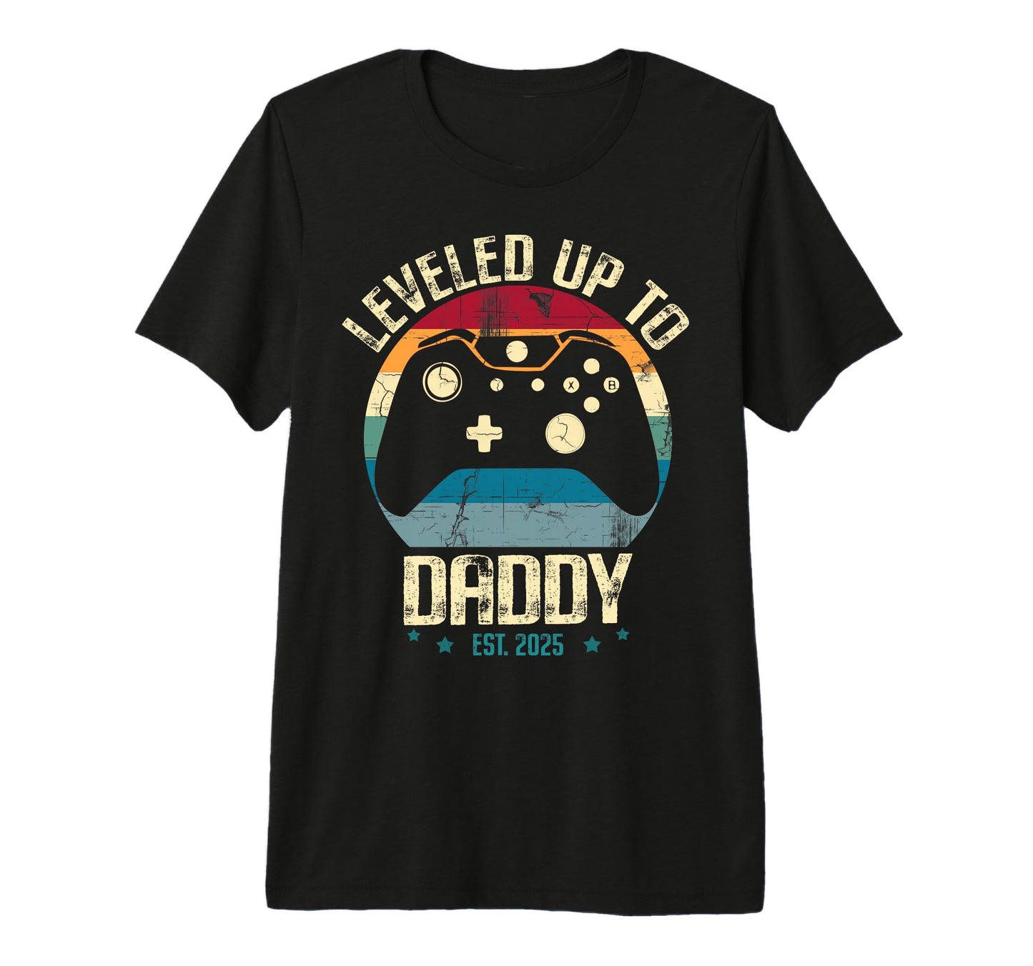 I Leveled Up To Daddy Est 2025 Dad T-Shirt - Unique Graphic Men Women - T-Shirt, Sweatshirt, Hoodie