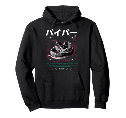 Snake Vipers Venom Aesthetic Edgy Hoodie - Aesthetic Graphic Unisex - T-Shirt, Sweatshirt, Hoodie