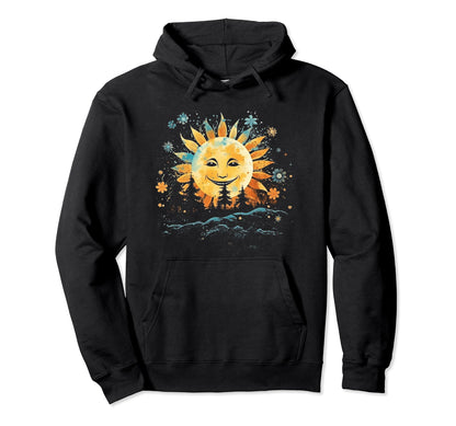 Sun Boho Groovy Sunshine Grunge 33 Hoodie - Minimalist Print Men Women - T-Shirt, Sweatshirt, Hoodie