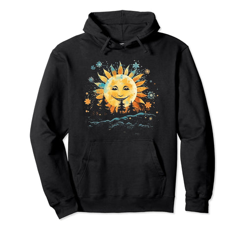 Sun Boho Groovy Sunshine Grunge 33 Hoodie - Minimalist Print Men Women - T-Shirt, Sweatshirt, Hoodie