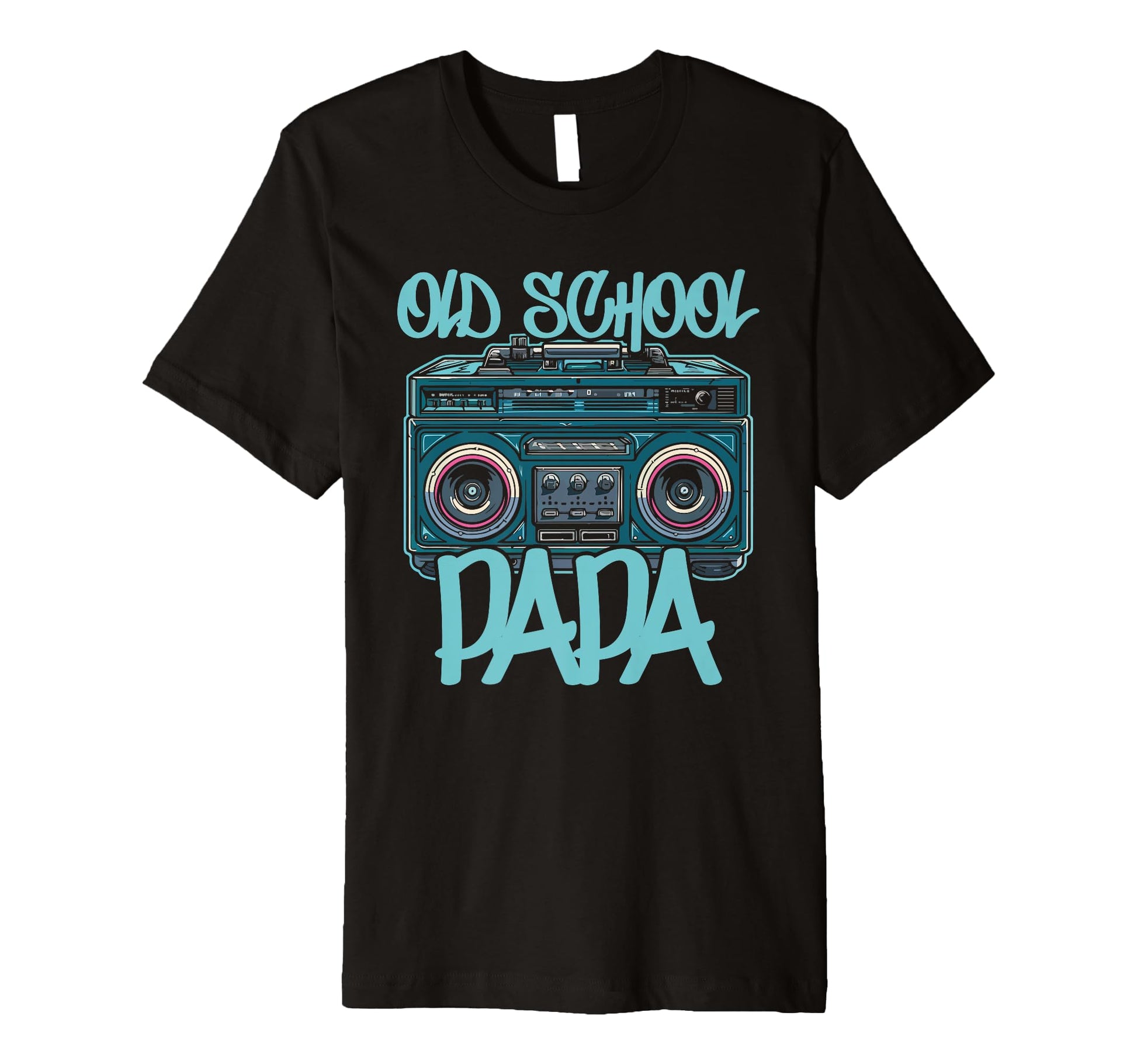 Old School Papa Boombox Vibes 70S 80S 90S T-Shirt - Graphic Print Unisex - T-Shirt, Sweatshirt, Hoodie