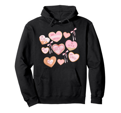 Cookie Valentines Bow Swimmer Swim Hoodie - Fun Novelty Design for Adults - T-Shirt, Sweatshirt, Hoodie