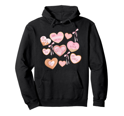 Cookie Valentines Bow Swimmer Swim Hoodie - Fun Novelty Design for Adults - T-Shirt, Sweatshirt, Hoodie