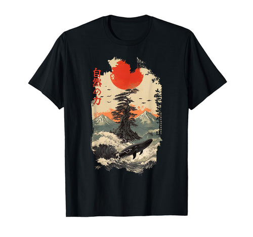 Japan 80S 90S Japanese Cherry T-Shirt - Fun Novelty Design for Adults - T-Shirt, Sweatshirt, Hoodie
