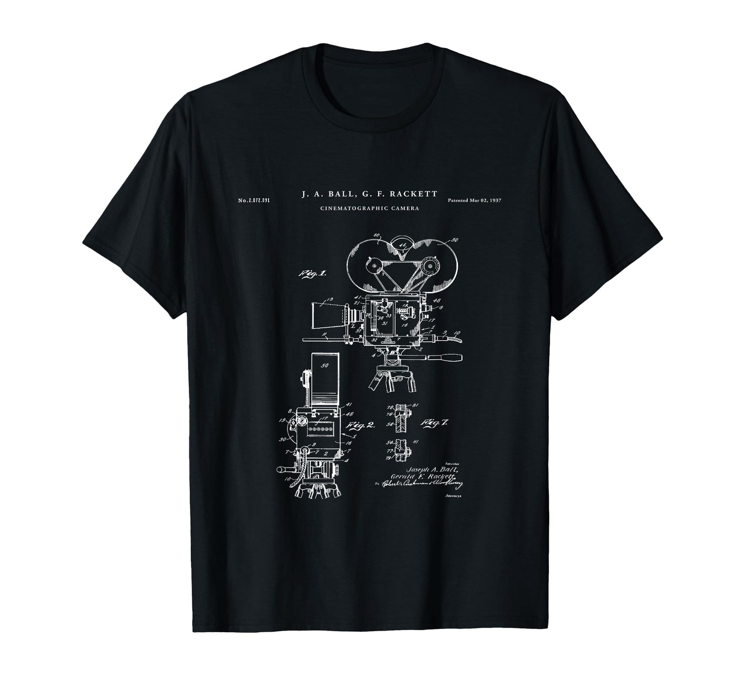 Cinema Camera Patent T-Shirt - Fun Novelty Design Unisex - T-Shirt, Sweatshirt, Hoodie
