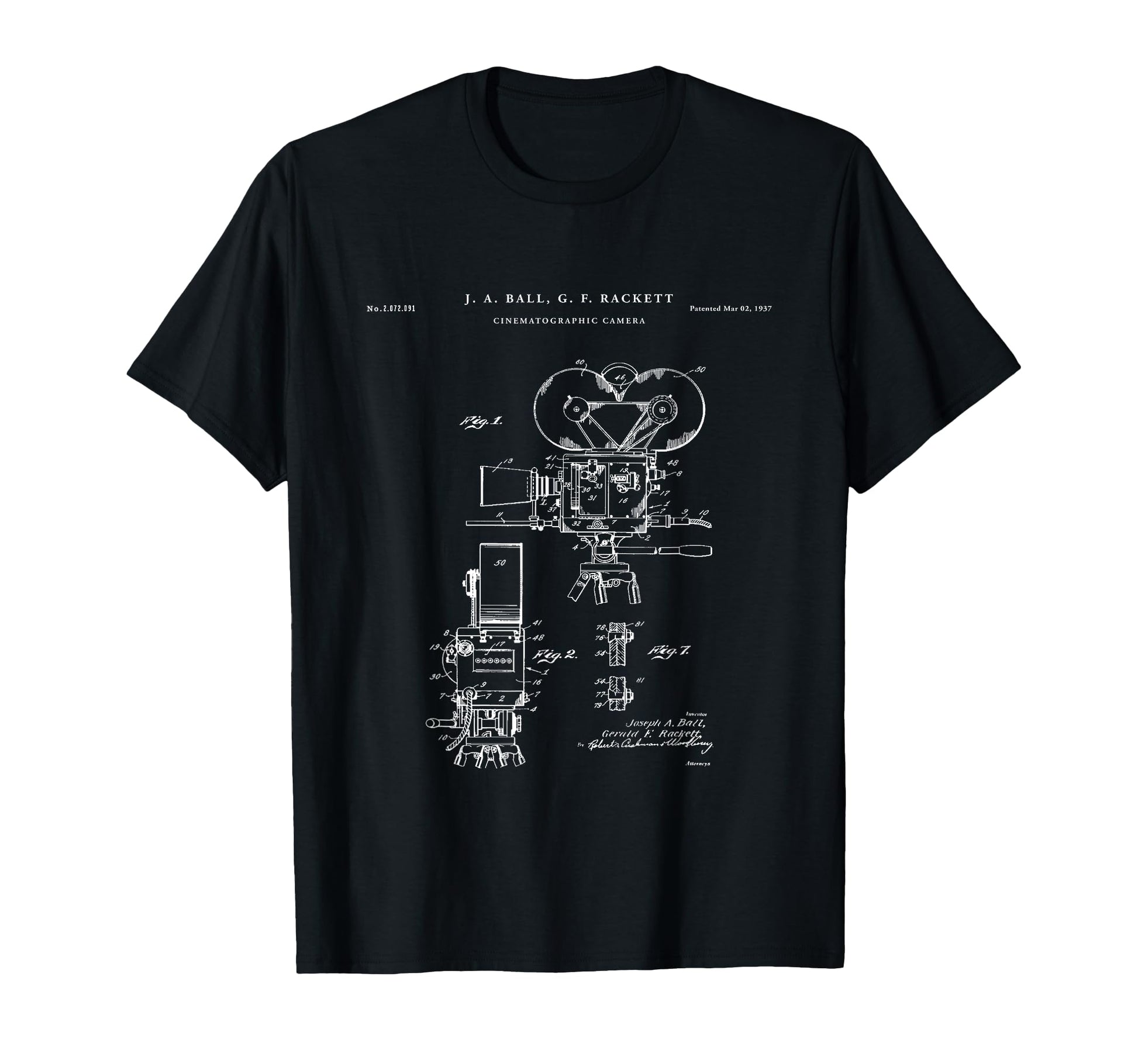 Cinema Camera Patent T-Shirt - Fun Novelty Design Unisex - T-Shirt, Sweatshirt, Hoodie