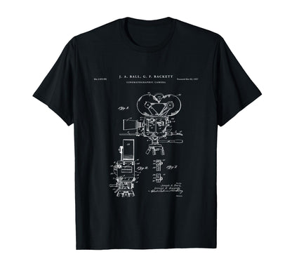 Cinema Camera Patent T-Shirt - Fun Novelty Design Unisex - T-Shirt, Sweatshirt, Hoodie