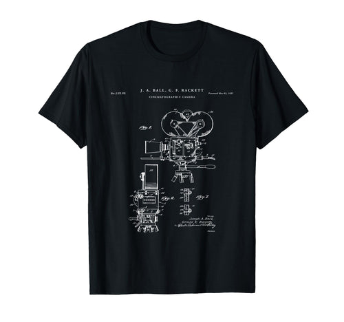 Cinema Camera Patent T-Shirt - Fun Novelty Design Unisex - T-Shirt, Sweatshirt, Hoodie