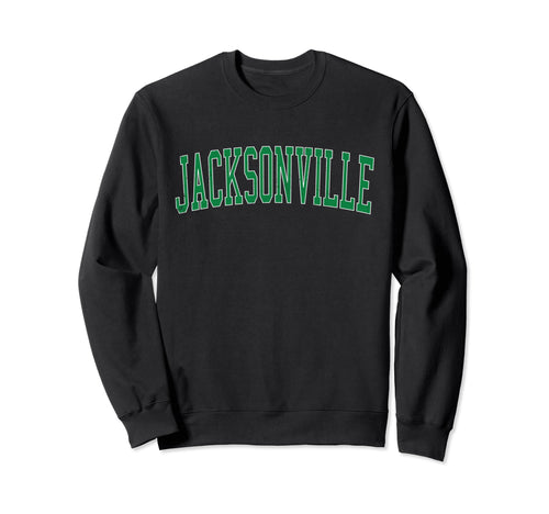 Jacksonville Al Distressed Green Sweatshirt - Trendy Graphic for Adults - T-Shirt, Sweatshirt, Hoodie