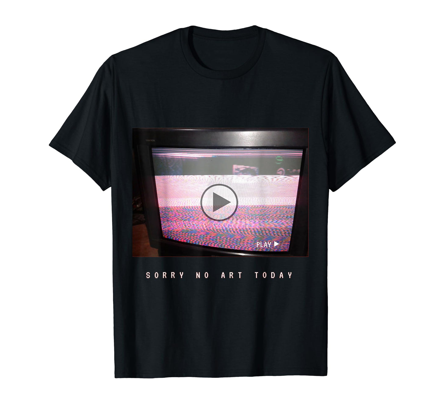 No Art Vaporwave Aesthetic 80S Tv T-Shirt - Aesthetic Graphic Men Women - T-Shirt, Sweatshirt, Hoodie