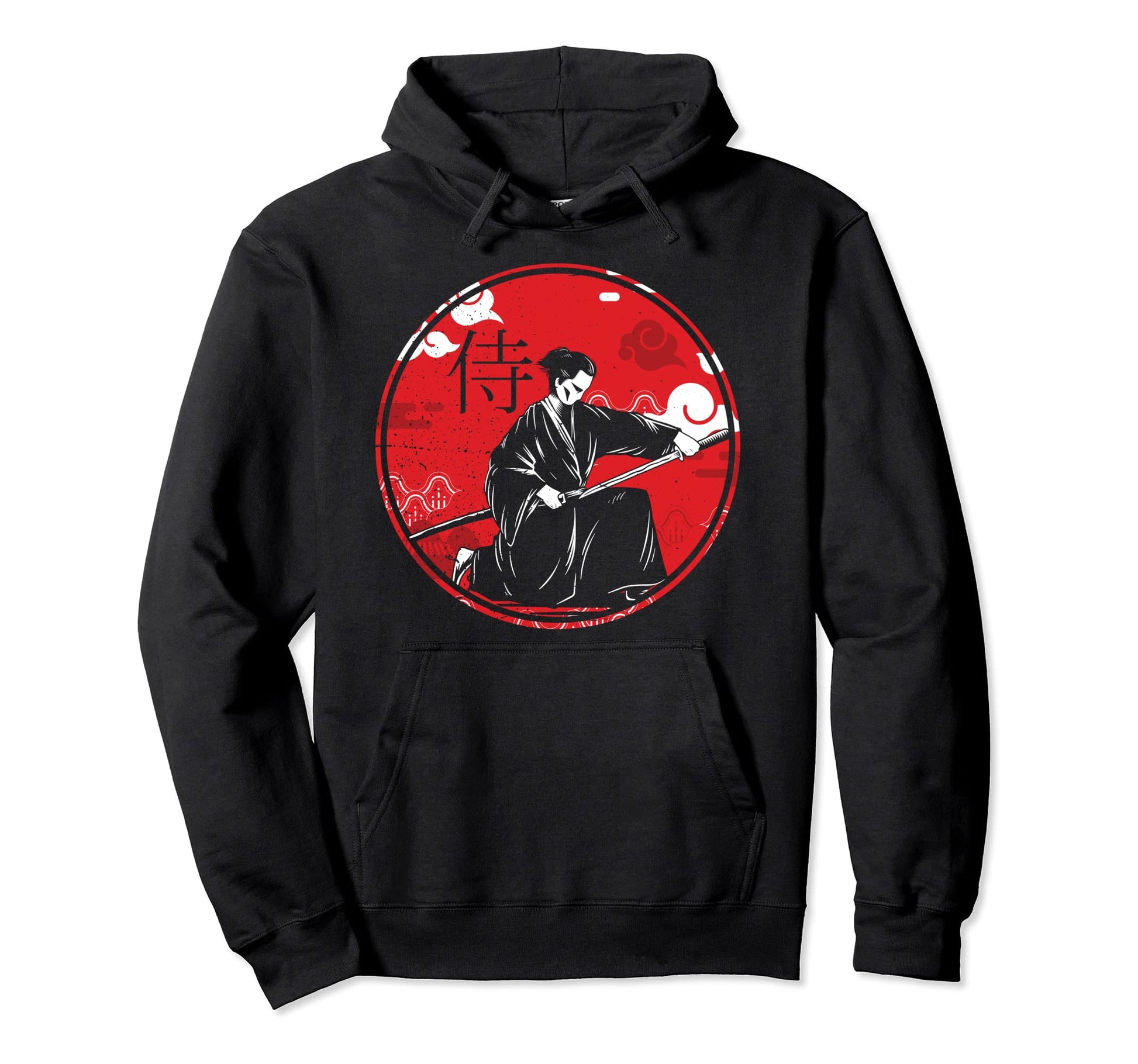 Samurai Warrior Japan Fans Japanese Hoodie - Custom Art Print Men Women - T-Shirt, Sweatshirt, Hoodie