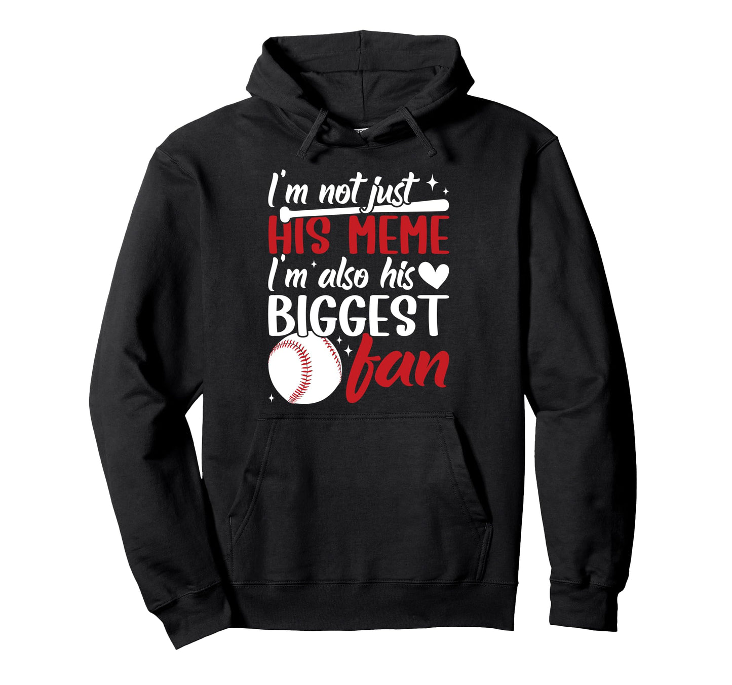 His Biggest Fan Baseball Meme Hoodie - Casual Everyday Wear Unisex - T-Shirt, Sweatshirt, Hoodie
