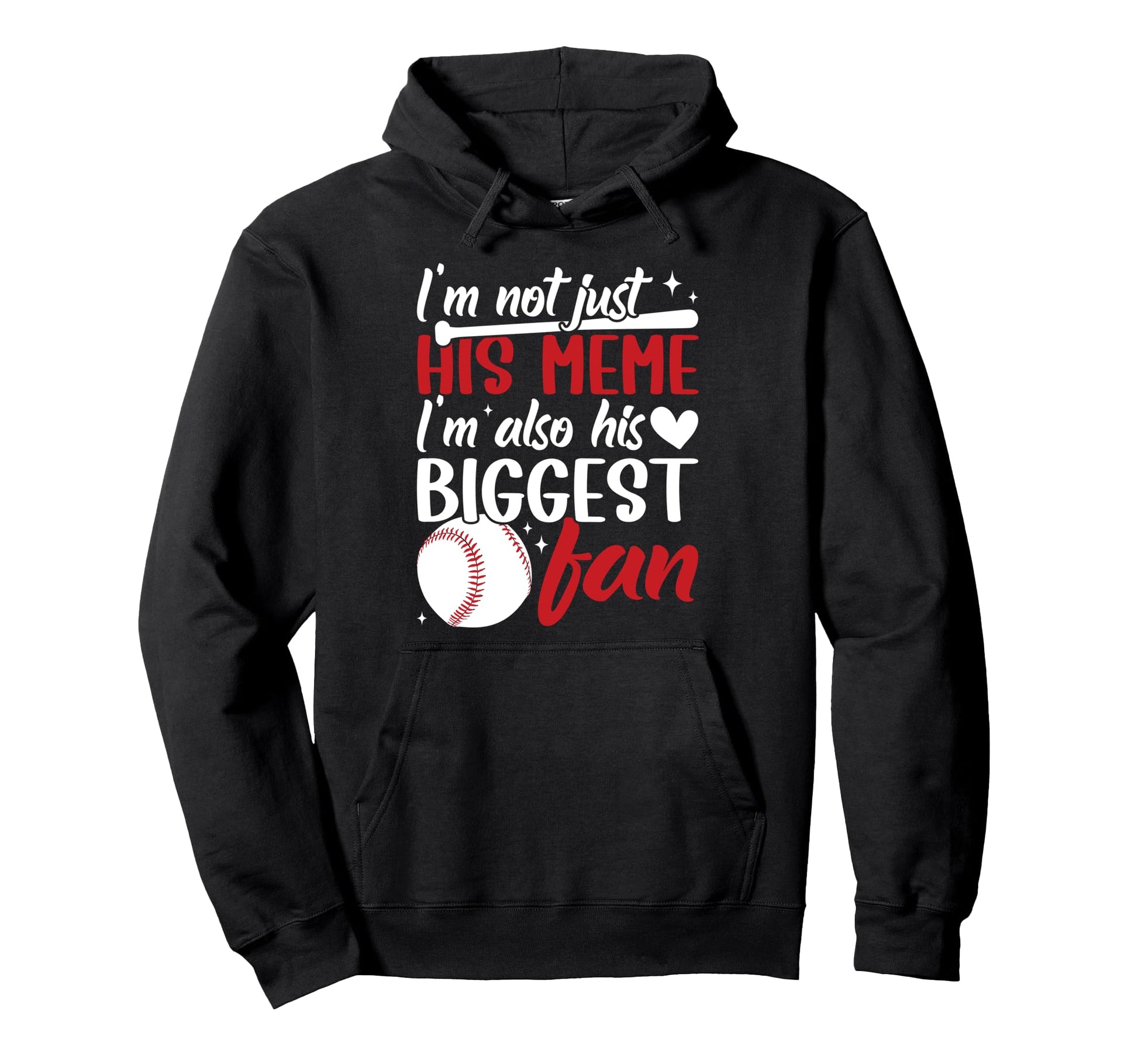 His Biggest Fan Baseball Meme Hoodie - Casual Everyday Wear Unisex - T-Shirt, Sweatshirt, Hoodie