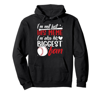 His Biggest Fan Baseball Meme Hoodie - Casual Everyday Wear Unisex - T-Shirt, Sweatshirt, Hoodie