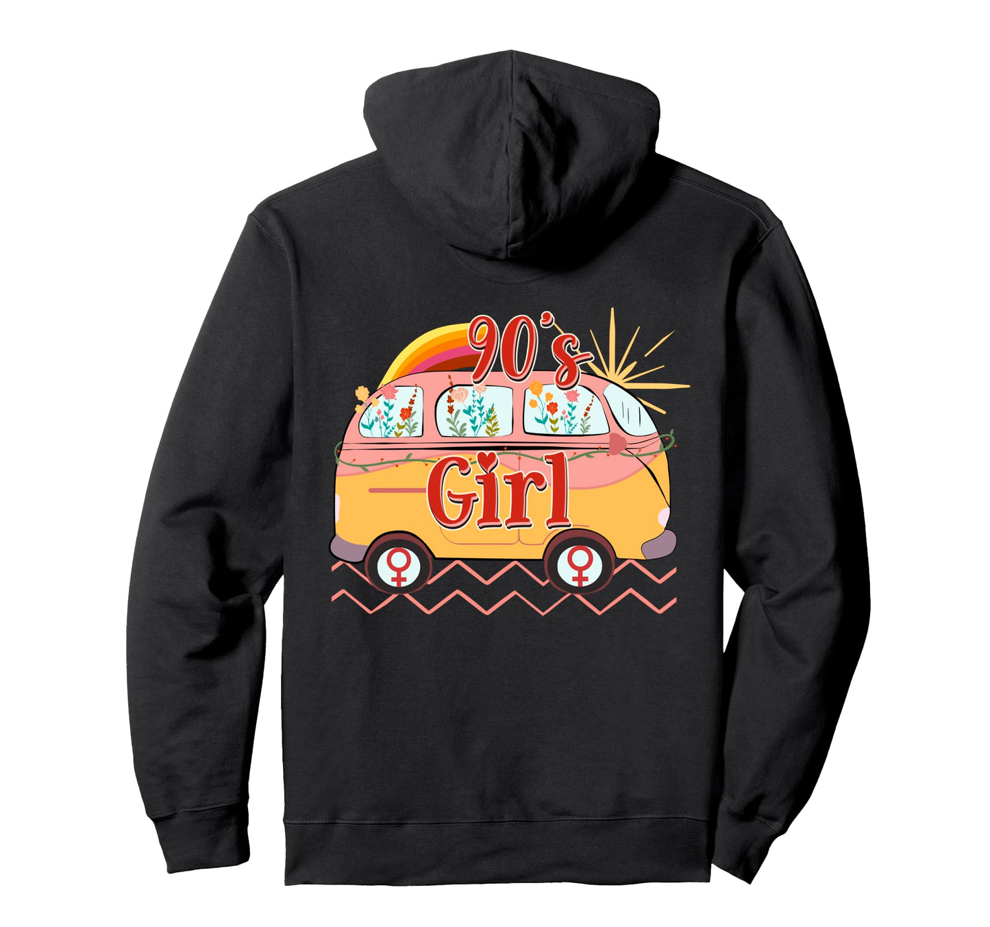 90S Boho Feminist Aesthetic Travel Vibes Hoodie - Unique Graphic Unisex - T-Shirt, Sweatshirt, Hoodie