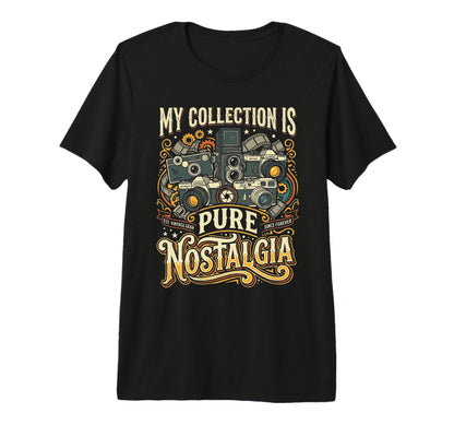 Camera Collector Photography T-Shirt - Fun Novelty Design for Adults - T-Shirt, Sweatshirt, Hoodie