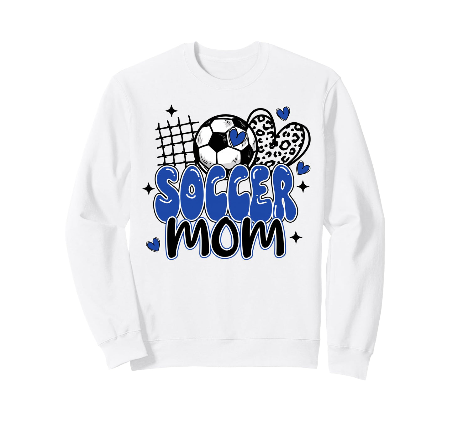 Soccer Mom Leopard Funny Soccer Sweatshirt - Aesthetic Graphic for Adults - T-Shirt, Sweatshirt, Hoodie