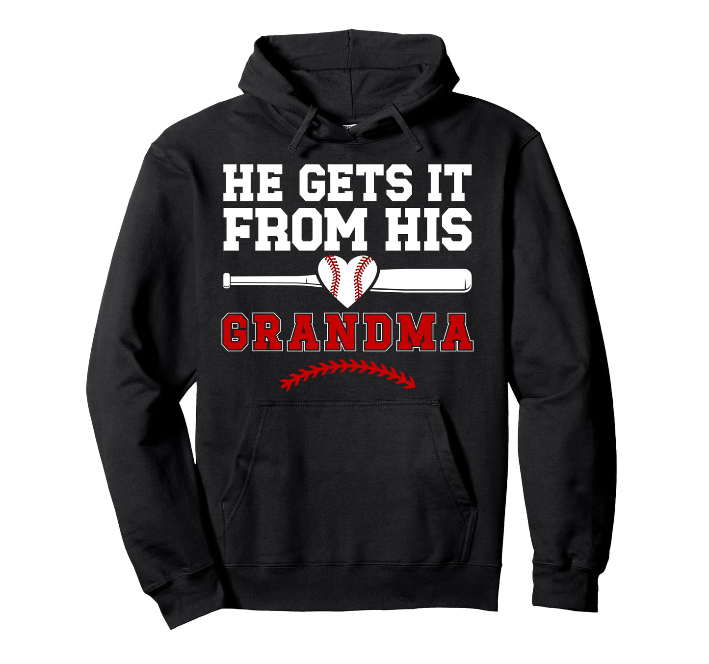 Proud Baseball Grandma Baseball Player Hoodie - Minimalist Print Unisex - T-Shirt, Sweatshirt, Hoodie
