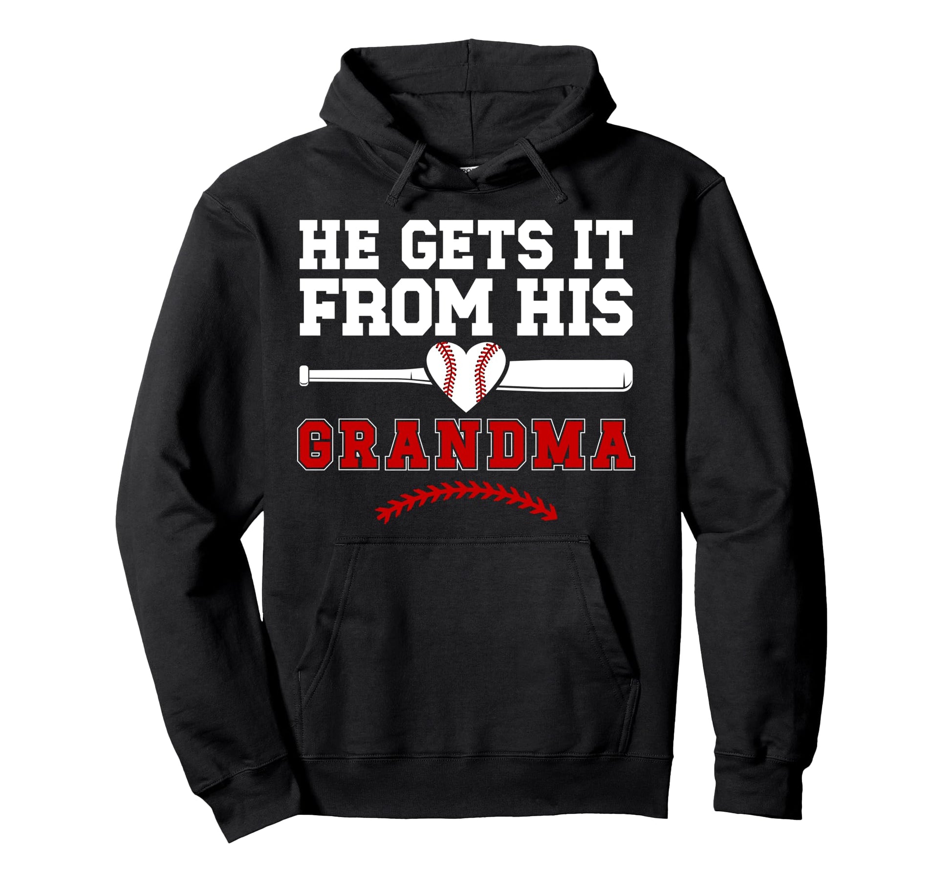 Proud Baseball Grandma Baseball Player Hoodie - Minimalist Print Unisex - T-Shirt, Sweatshirt, Hoodie