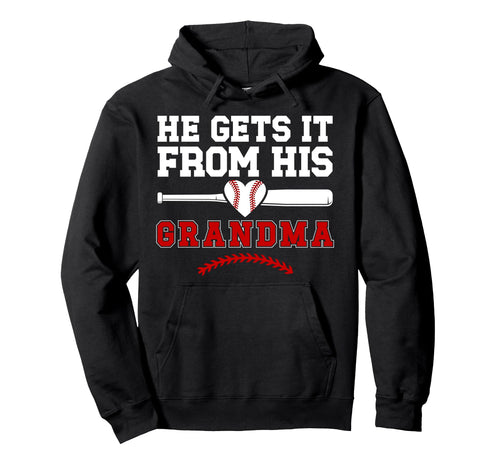 Proud Baseball Grandma Baseball Player Hoodie - Minimalist Print Unisex - T-Shirt, Sweatshirt, Hoodie