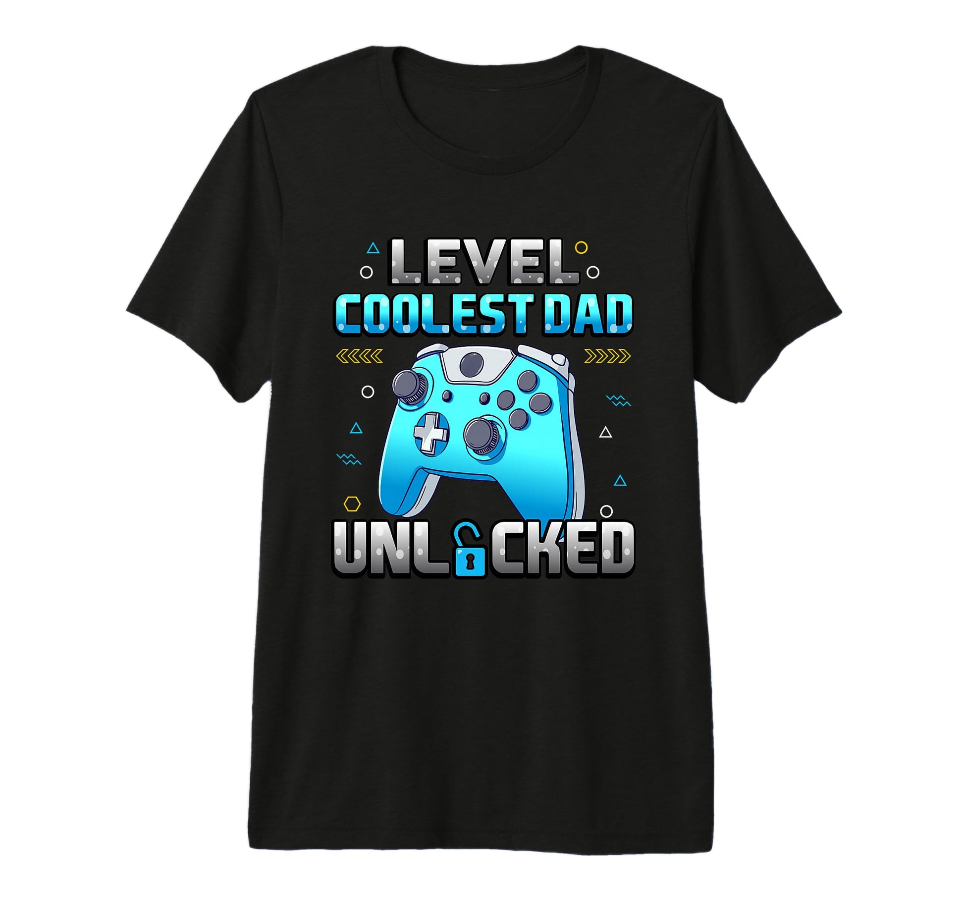 Mens Level Coolest Dad Unlocked T-Shirt - Casual Everyday Wear Men Women - T-Shirt, Sweatshirt, Hoodie