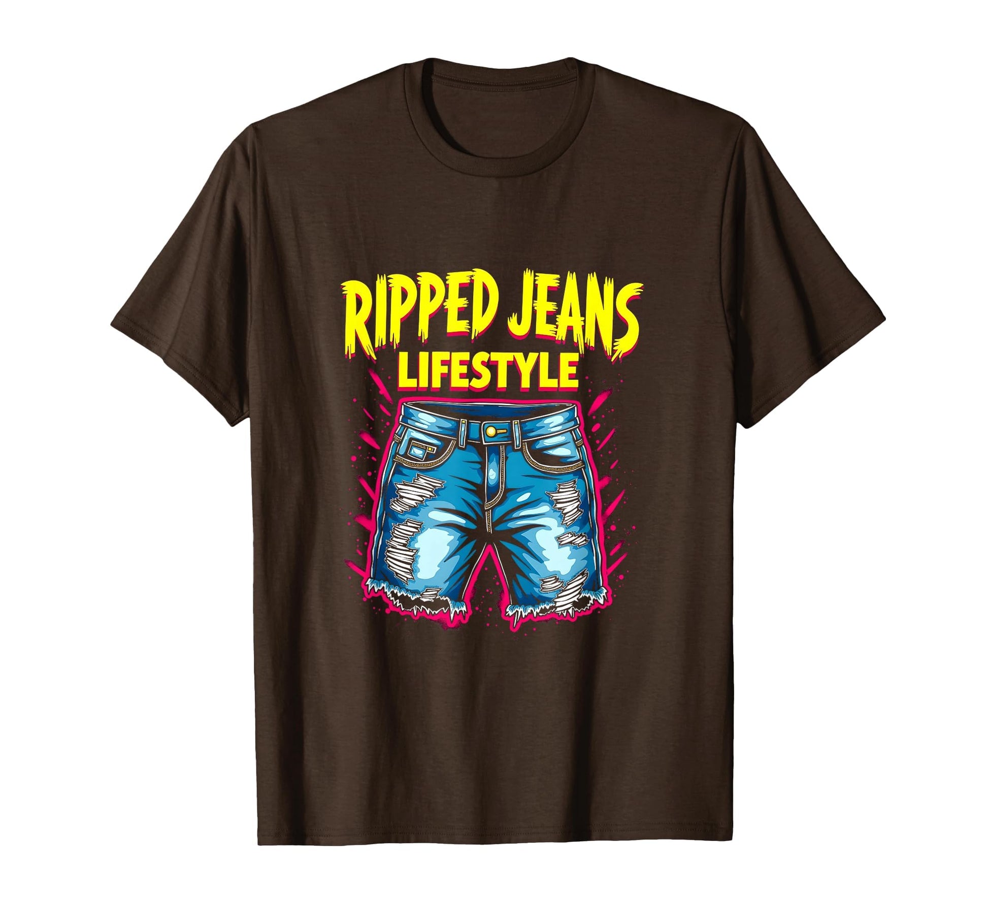 Ripped Jeans Lifestyle Grunge Statement T-Shirt - Aesthetic Graphic Unisex - T-Shirt, Sweatshirt, Hoodie