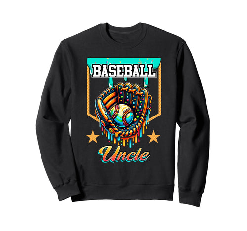 Baseball Drip Baseball Uncle Ice Cream Sweatshirt - Trendy Graphic Unisex - T-Shirt, Sweatshirt, Hoodie