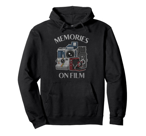 Memories Film Cameras Distressed Analog Hoodie - Unique Graphic Men Women - T-Shirt, Sweatshirt, Hoodie