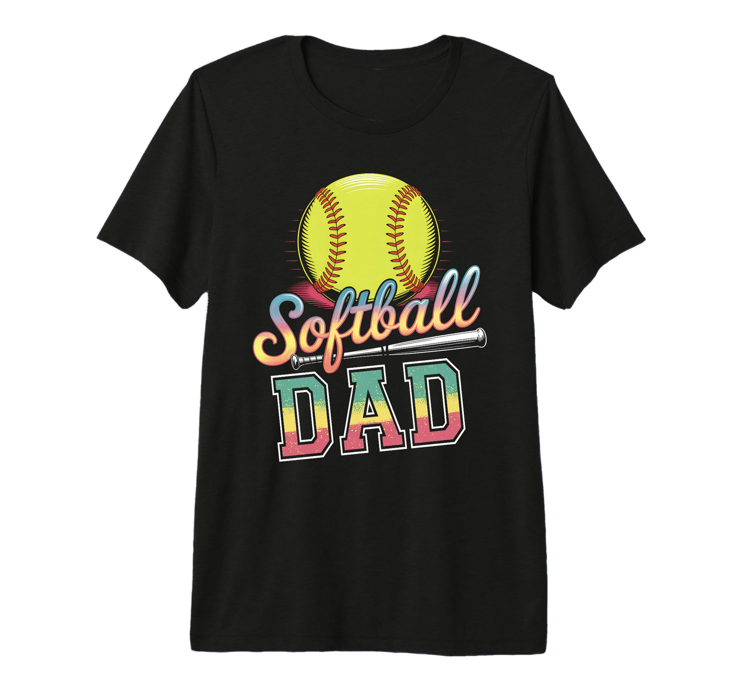 Softball Dad Tie Dye Mama T-Shirt - Casual Everyday Wear for Adults - T-Shirt, Sweatshirt, Hoodie