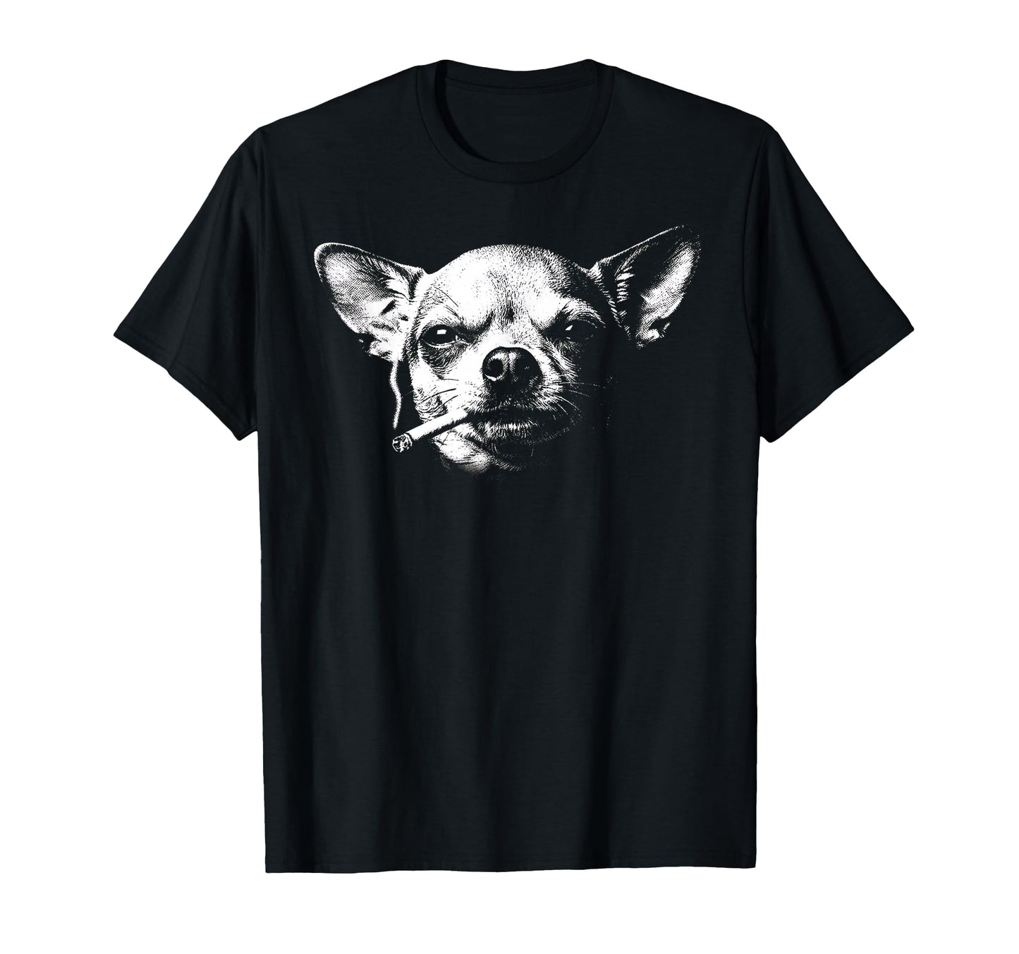 Smoking Chihuahua Y2K Grunge T-Shirt - Streetwear Style for Adults - T-Shirt, Sweatshirt, Hoodie