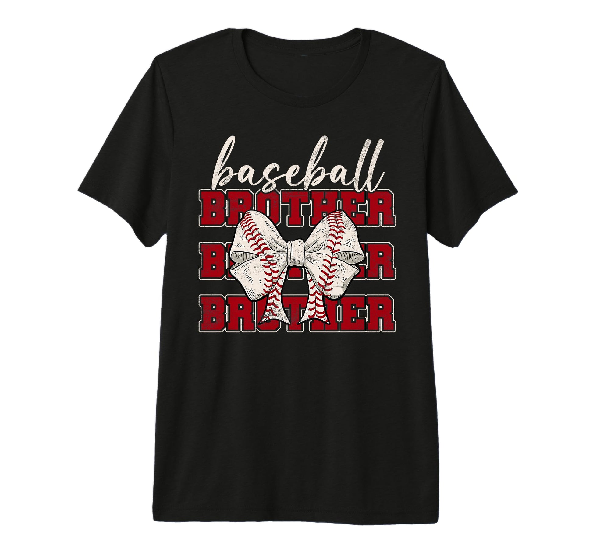 Baseball Brother Coquette Bow Sport Lover T-Shirt - Novelty Apparel Unisex - T-Shirt, Sweatshirt, Hoodie