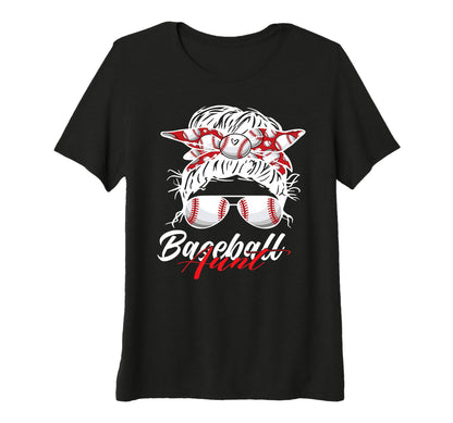 Womens Baseball Auntie Fun Player Aunt T-Shirt - Graphic Print Men Women - T-Shirt, Sweatshirt, Hoodie