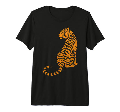 Tiger 90S Grunge Tiger Tri Blend T-Shirt - Graphic Print for Adults - T-Shirt, Sweatshirt, Hoodie