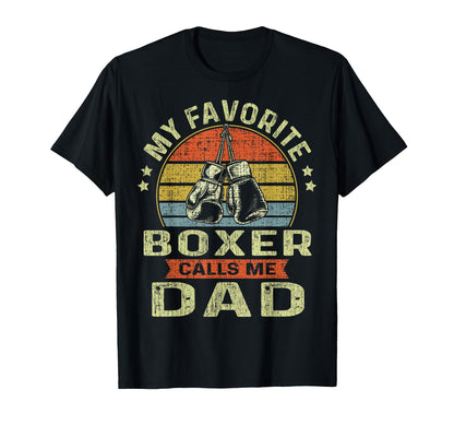 Funny Fathers Day Boxing Dad My T-Shirt - Custom Art Print Men Women - T-Shirt, Sweatshirt, Hoodie