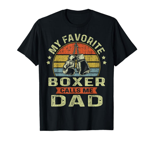 Funny Fathers Day Boxing Dad My T-Shirt - Custom Art Print Men Women - T-Shirt, Sweatshirt, Hoodie