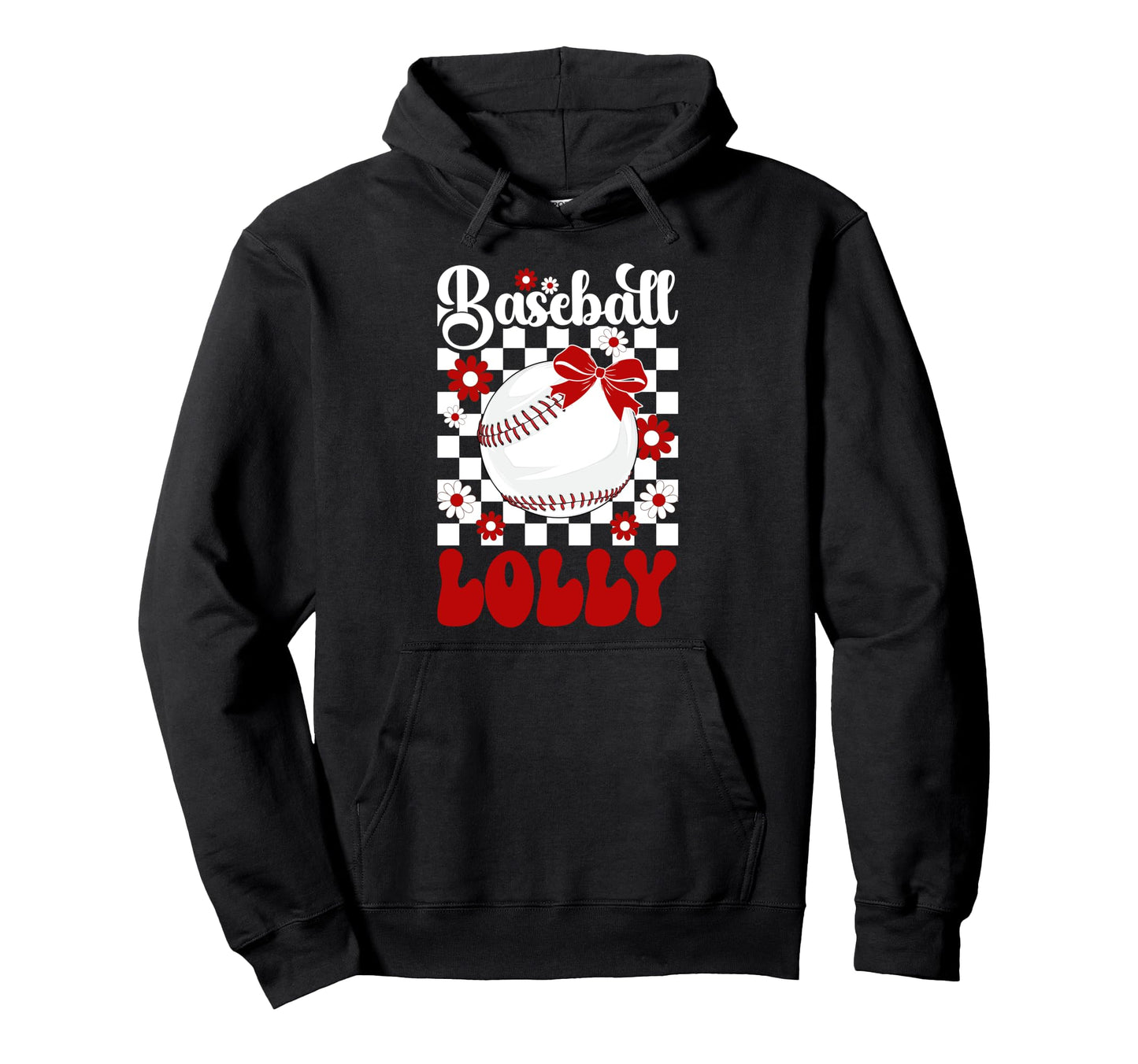 Baseball Lolly Groovy Lolly Baseball Hoodie - Aesthetic Graphic Unisex - T-Shirt, Sweatshirt, Hoodie