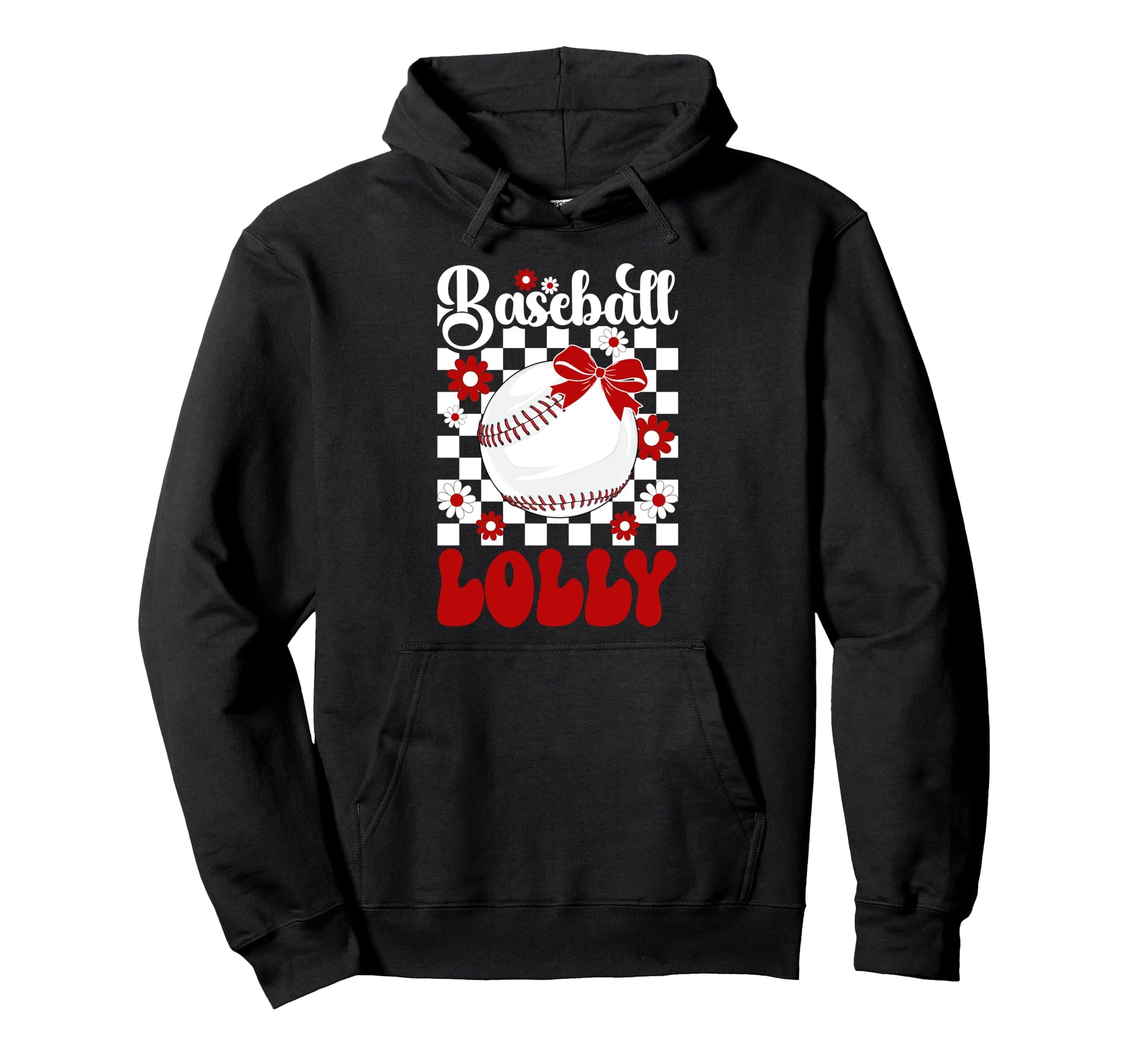 Baseball Lolly Groovy Lolly Baseball Hoodie - Aesthetic Graphic Unisex - T-Shirt, Sweatshirt, Hoodie