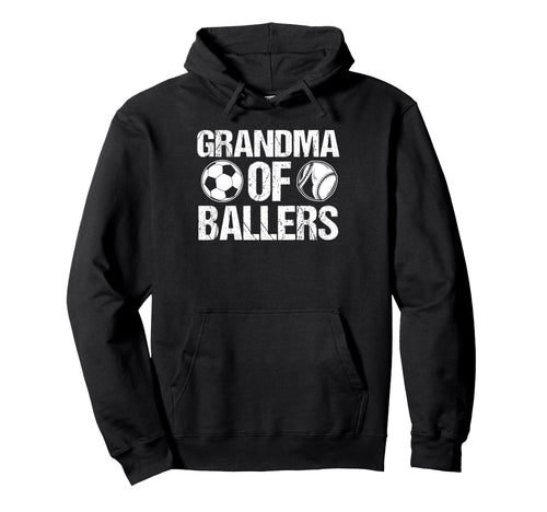 Grandma Ballers Softball Hoodie - Streetwear Style for Adults - T-Shirt, Sweatshirt, Hoodie