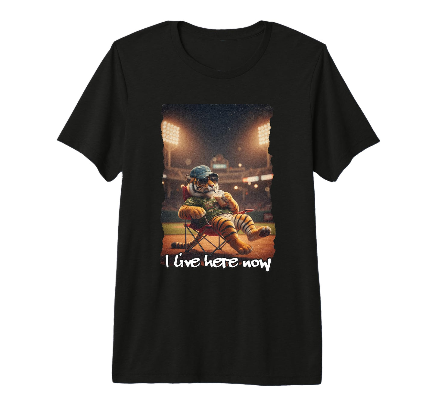 Funny Tiger Ballfield Baseball Field I T-Shirt - Novelty Apparel Unisex - T-Shirt, Sweatshirt, Hoodie